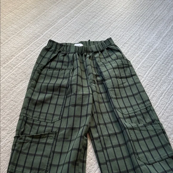 BDG Olive Striped Pants - Picture 4 of 6